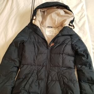 Womens blue puffer coat